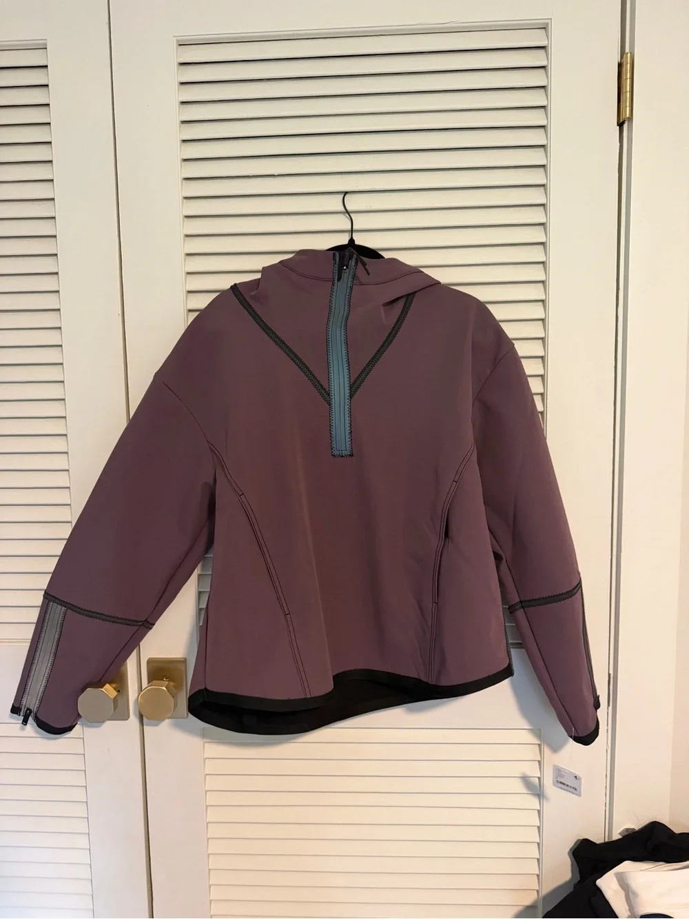 Free People Hooded Pullover with Black Trim